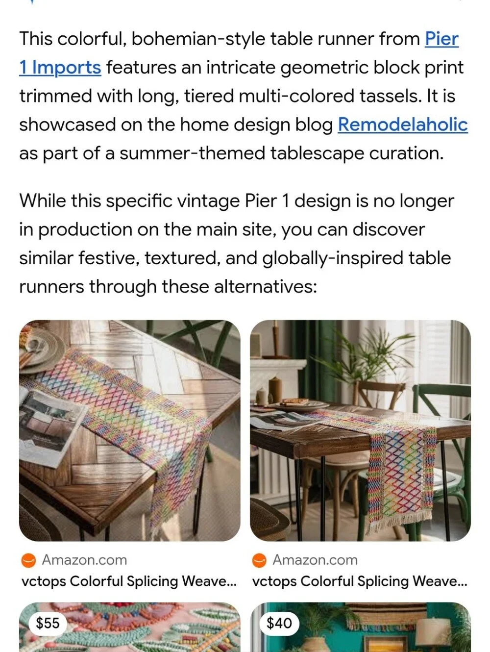 Pier 1 vintage boho